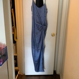 SKIMS silk slit dress